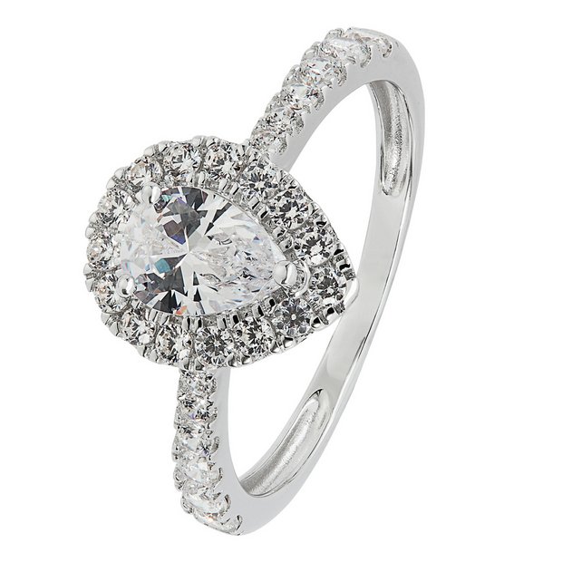 18ct white gold on sale wedding rings argos