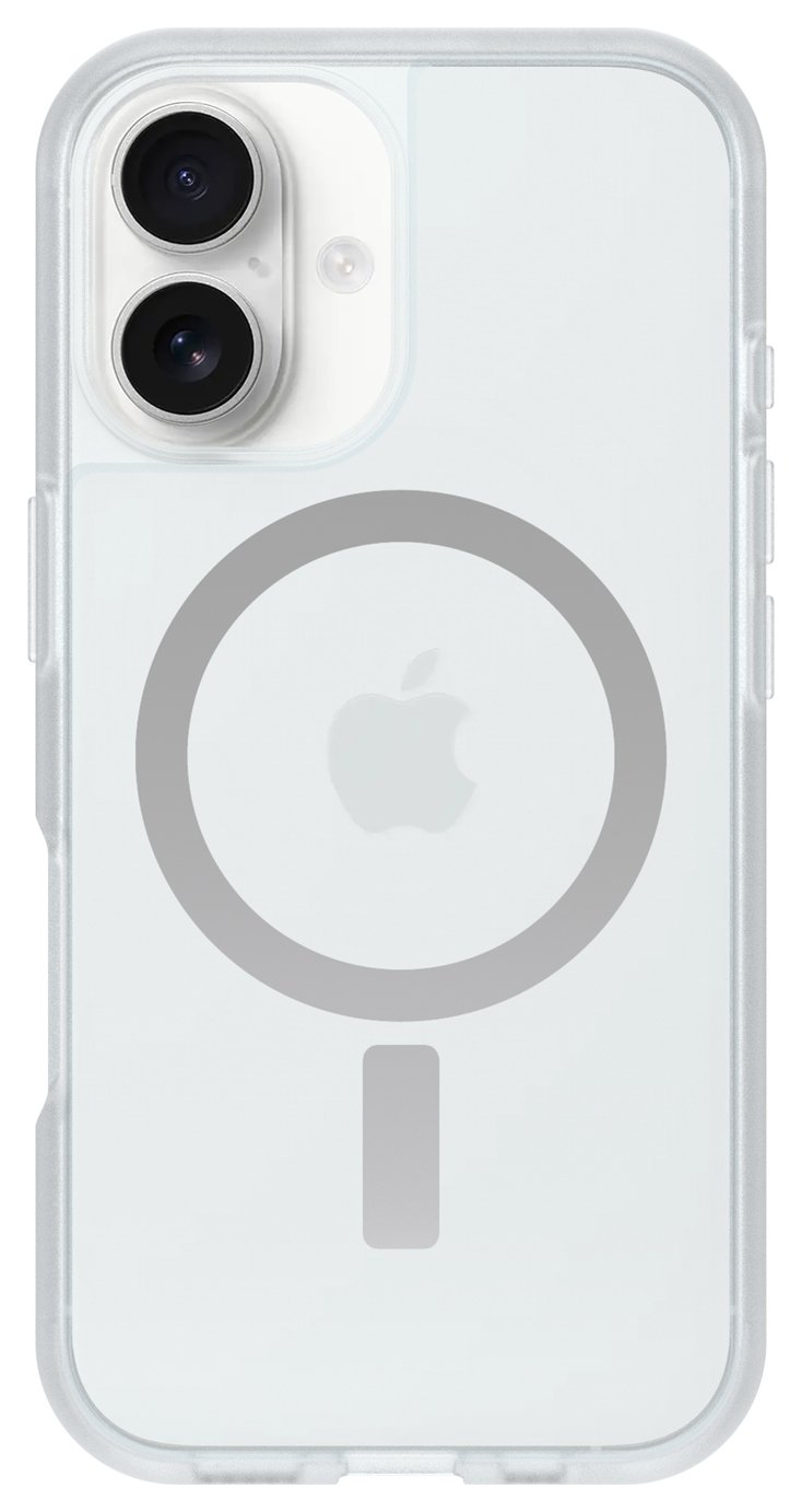 thumbnail image 2 of OtterBox React Series - MagSafe Case - Black Crystal (Clear/Black) - For IPhone 16 2 of 10