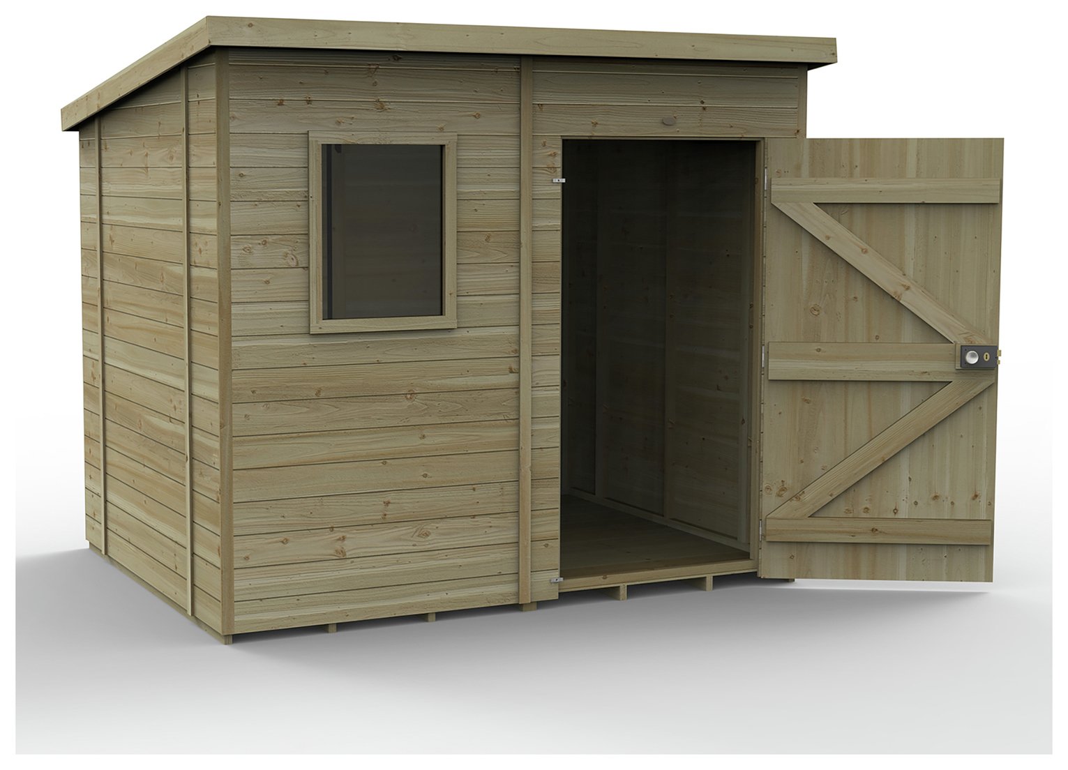 Forest Timberdale 1 Window Pent Shed - 8 x 6ft
