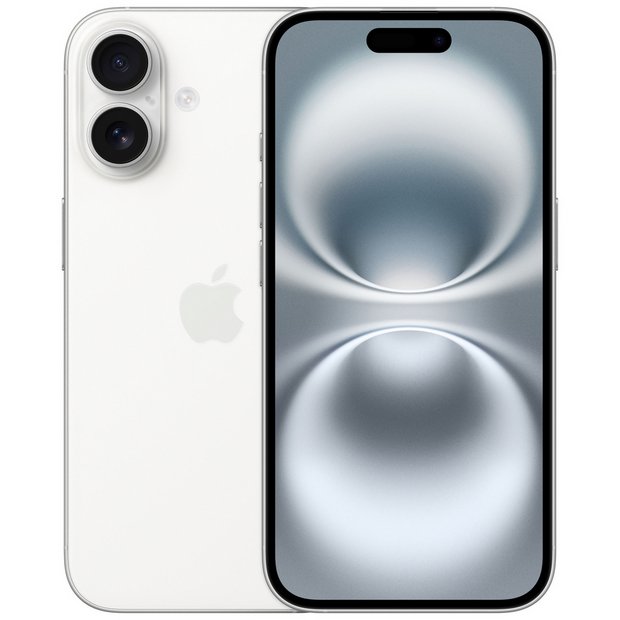 Buy SIM Free iPhone 16 5G 128GB AI Mobile Phone - White | SIM free