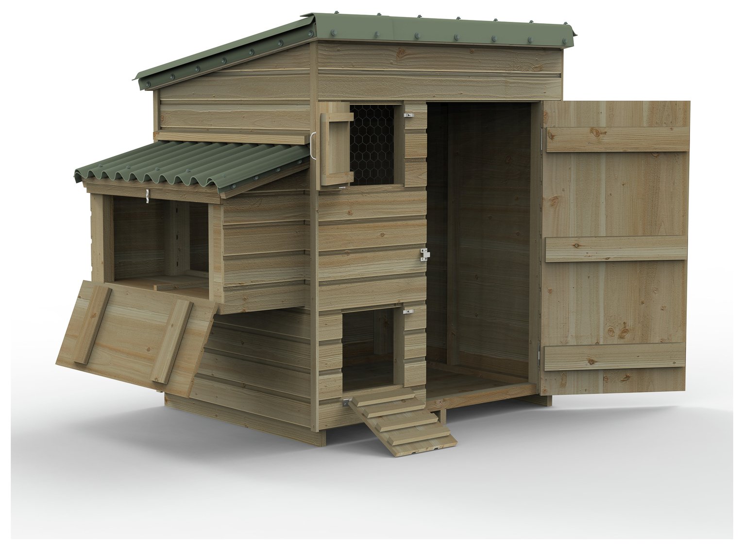 Forest Garden Wooden Hen House - Large