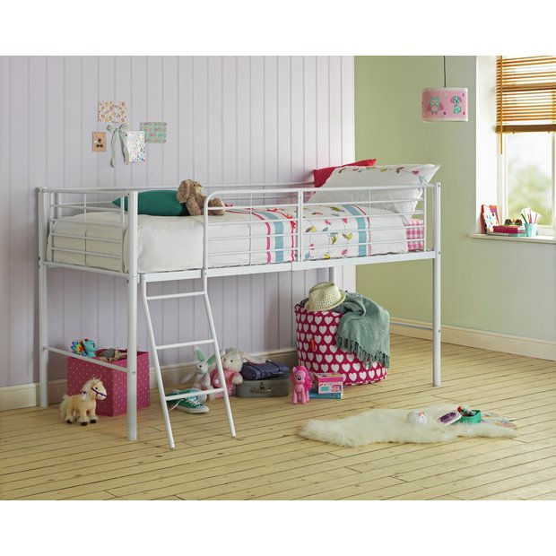 Buy HOME Lucas Mid Sleeper Bed Frame - White at Argos.co.uk - Your ...