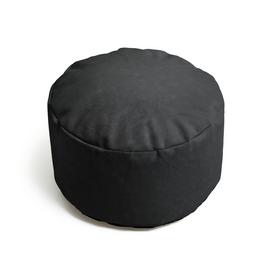 Argos Home Drew Faux Leather Footstool - Black