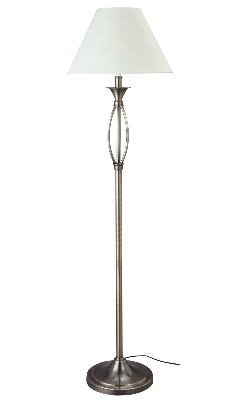 Argos Home Milan Floor Lamp - Antique Brass