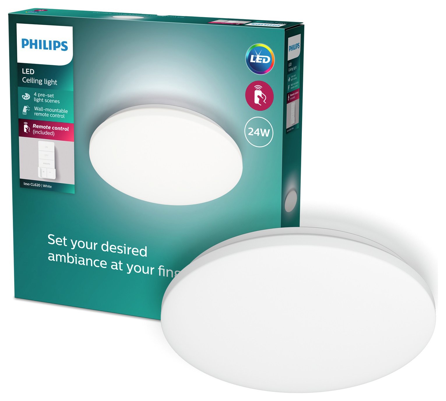 Philips Izso LED Ceiling Light - White