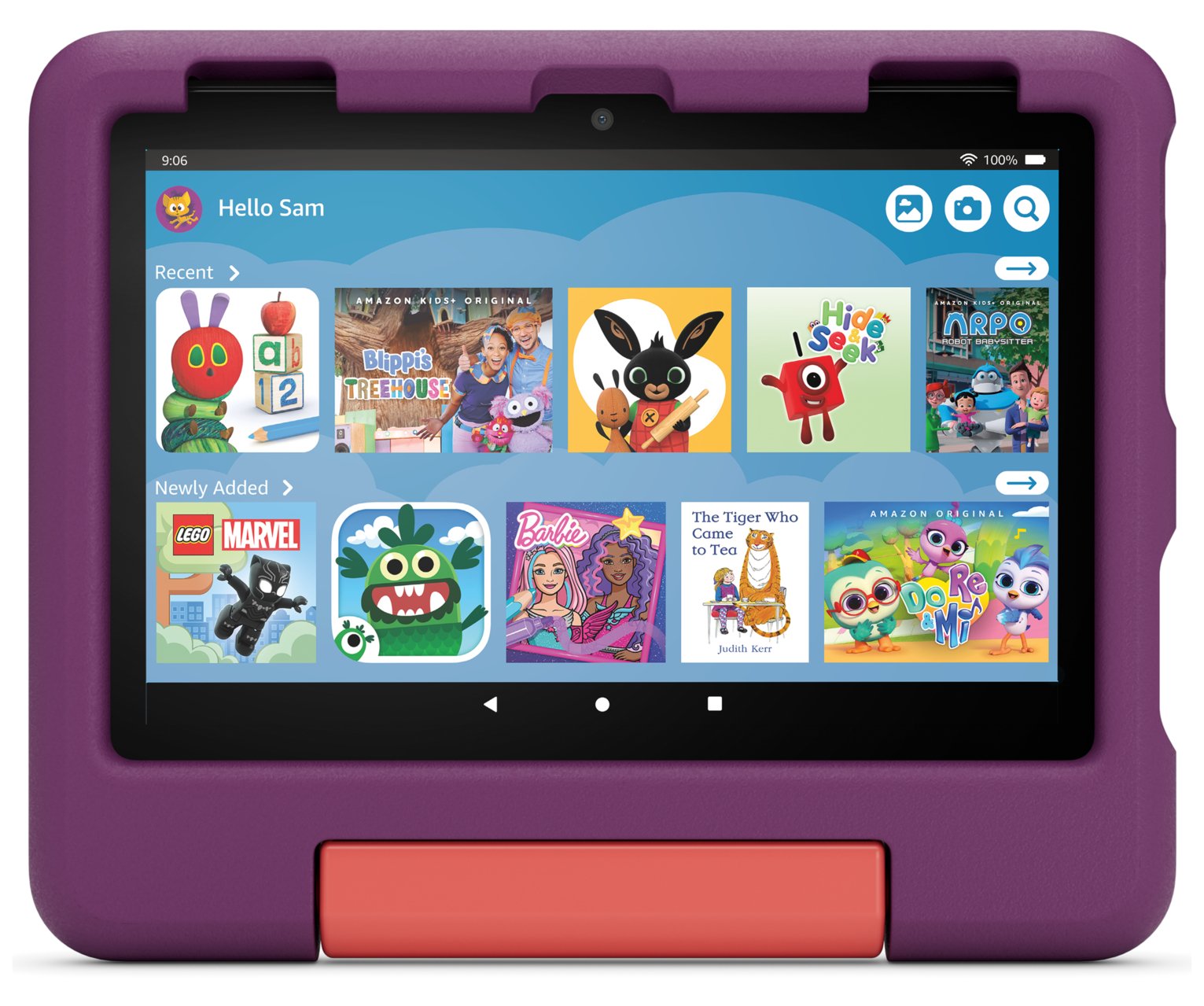 Amazon Fire HD 8 Kids Tablet for 3-7, 8 Inch 32GB - Purple