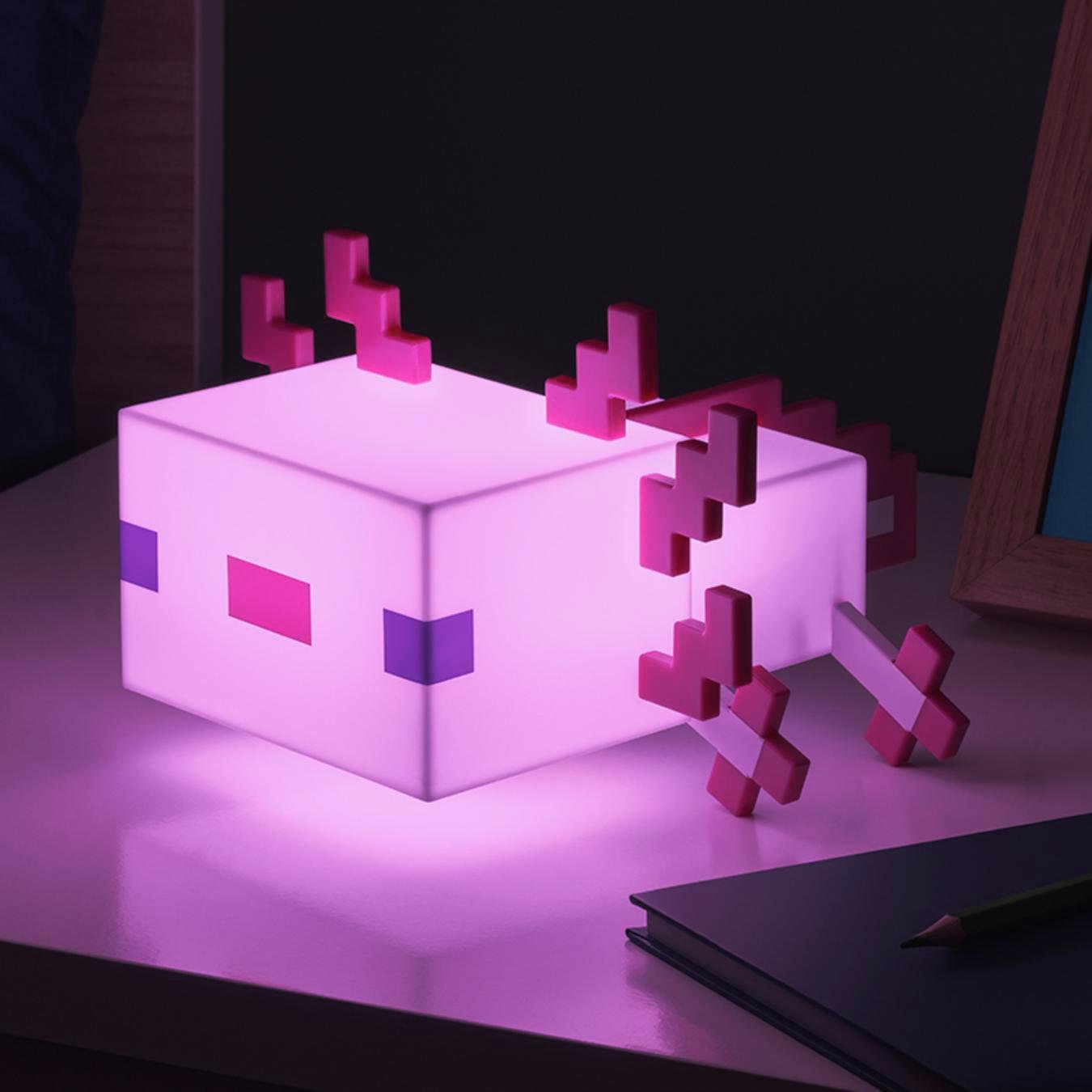 Minecraft Axolotl Icon Kids LED Night Light