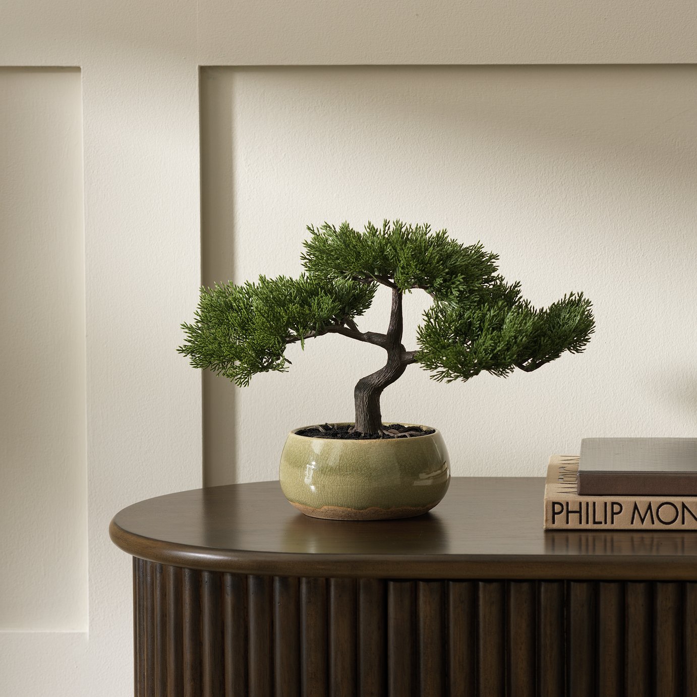 Argos Home Artificial Bonsai Tree in Ceramic Glaze Pot