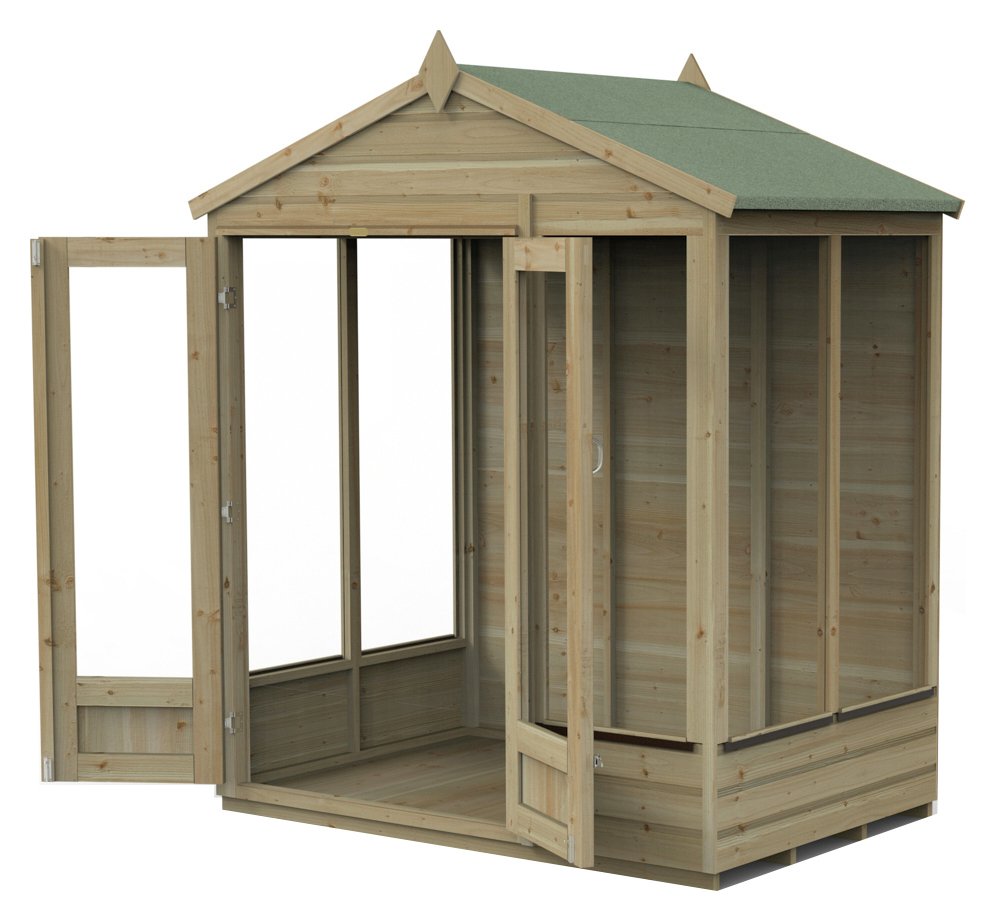 Forest Beckwood Shiplap Apex Summerhouse - 6 x 4ft