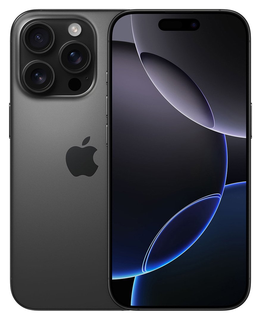 SIM Free iPhone 16 Pro 5G 1TB AI Mobile Phone - Black