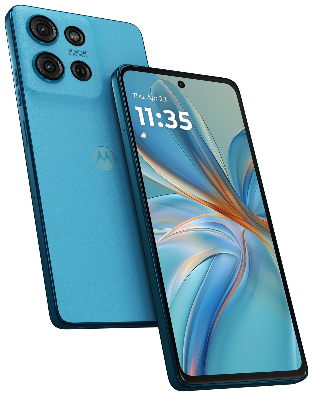 SIM Free Motorola G75 5G 256GB AI Mobile Phone - Aqua Blue