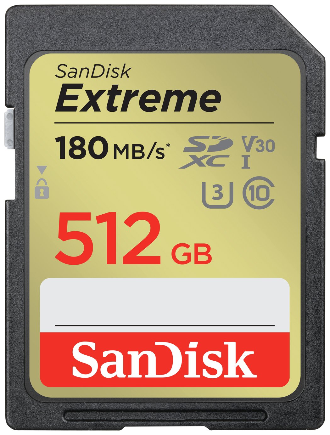SanDisk Extreme 180MBs SDXC Memory Card - 512GB