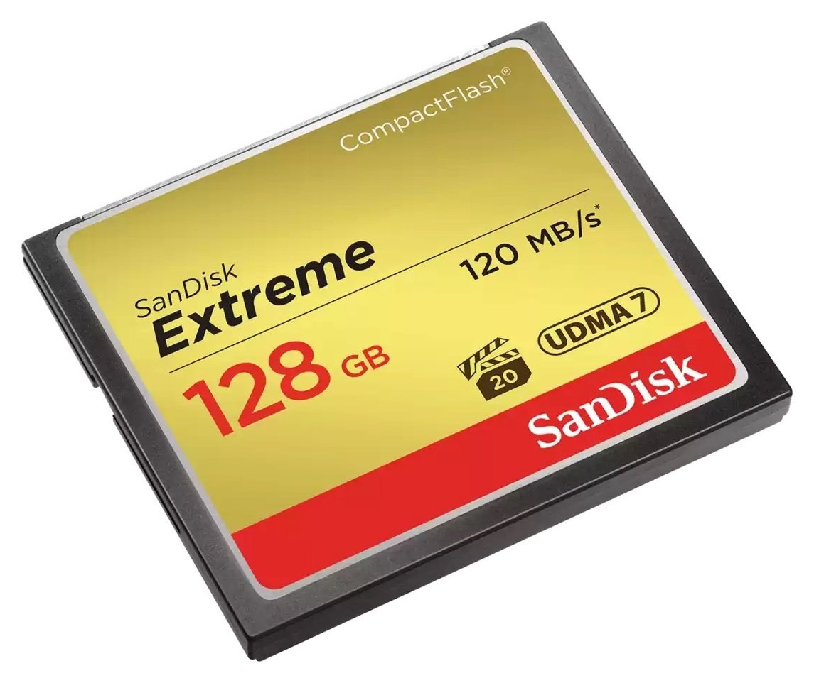 SanDisk Extreme 120MBs CompactFlash Memory Card - 128GB