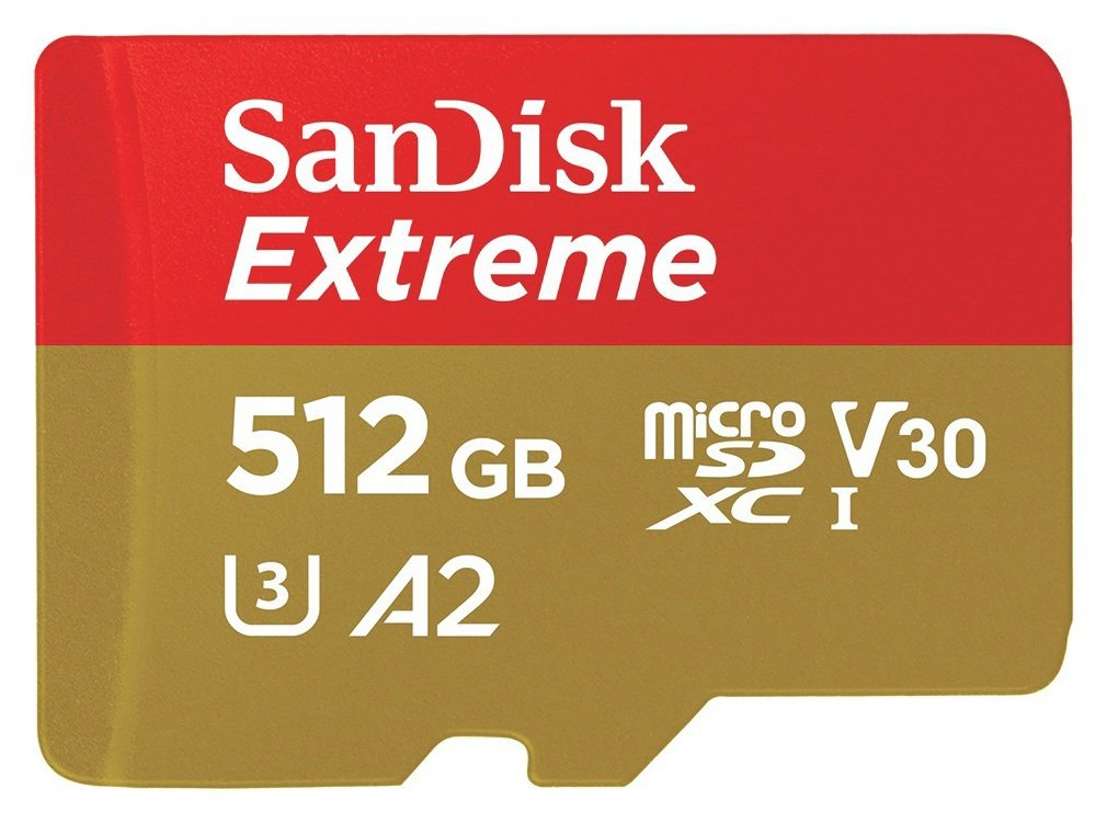 SanDisk Extreme MicroSDXC Memory Card & SD Adapter - 512GB