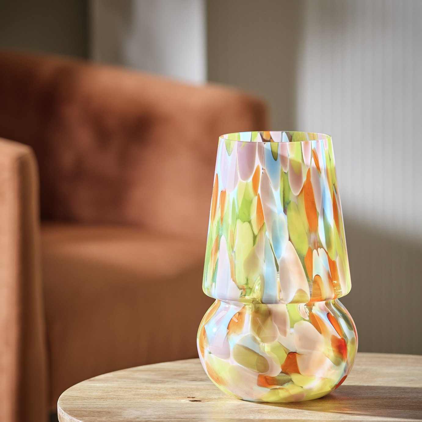 Habitat Rahnn Confetti Glass Table Lamp