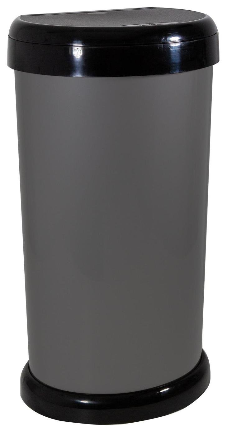 Moda 42 Litre Touch Top Bin - Grey