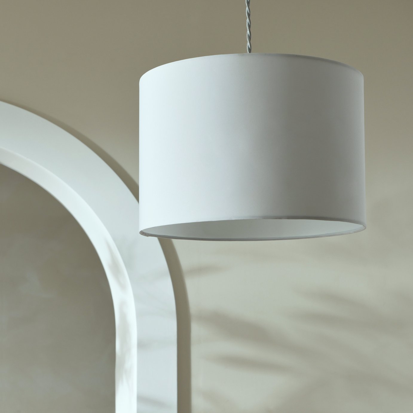 Argos Home White Easy Fit Lampshade - 30cm