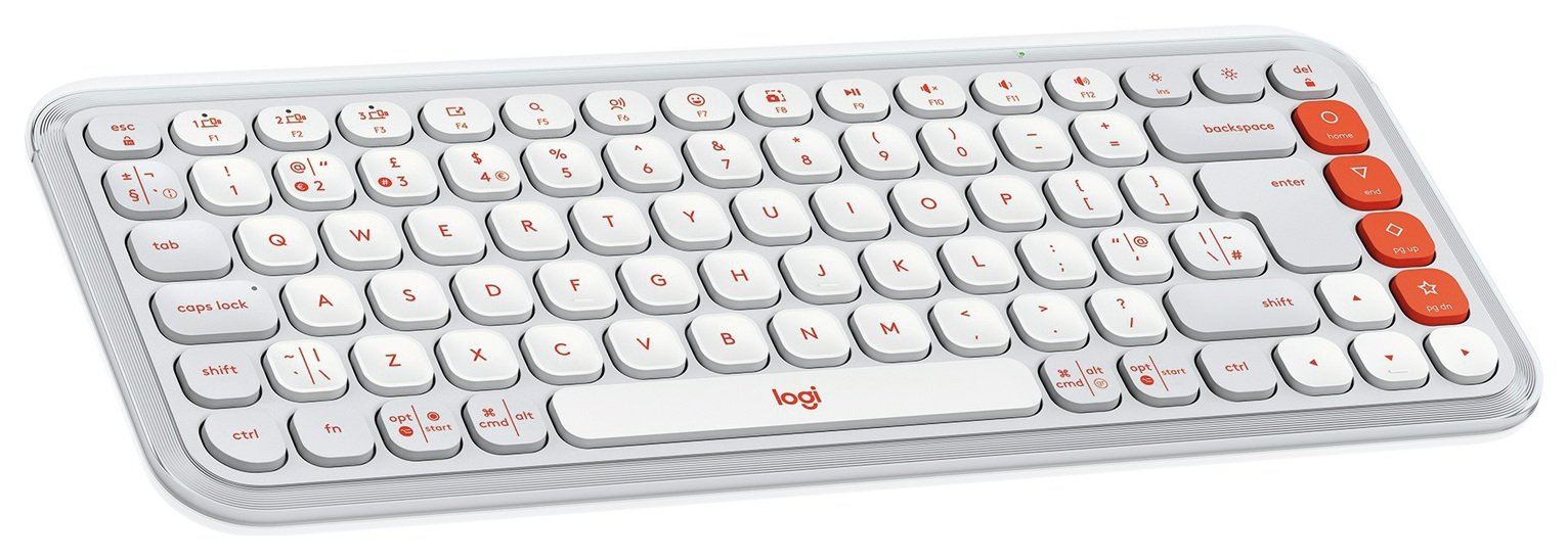 Logitech POP Icon Keys Wireless Keyboard - Off White