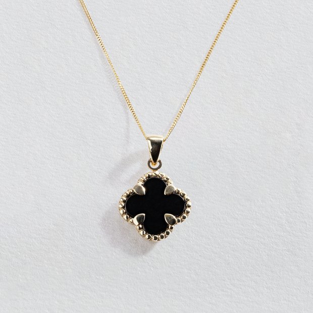 Four leaf clover necklace argos discount