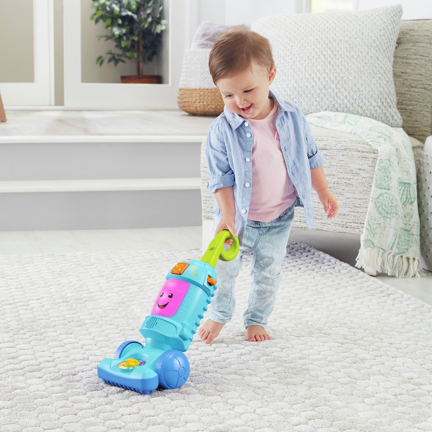 Fisher-Price Laugh & Learn Light-up Toy Vacuum Cleaner