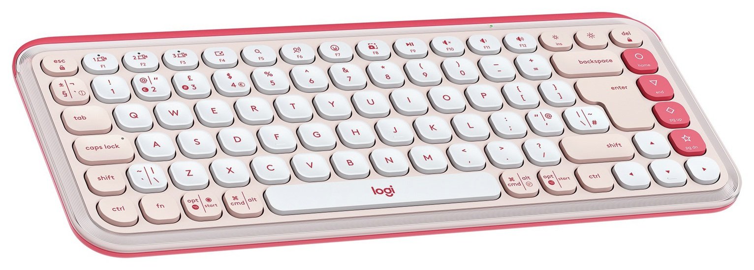 Logitech POP Icon Keys Wireless Keyboard - Rose