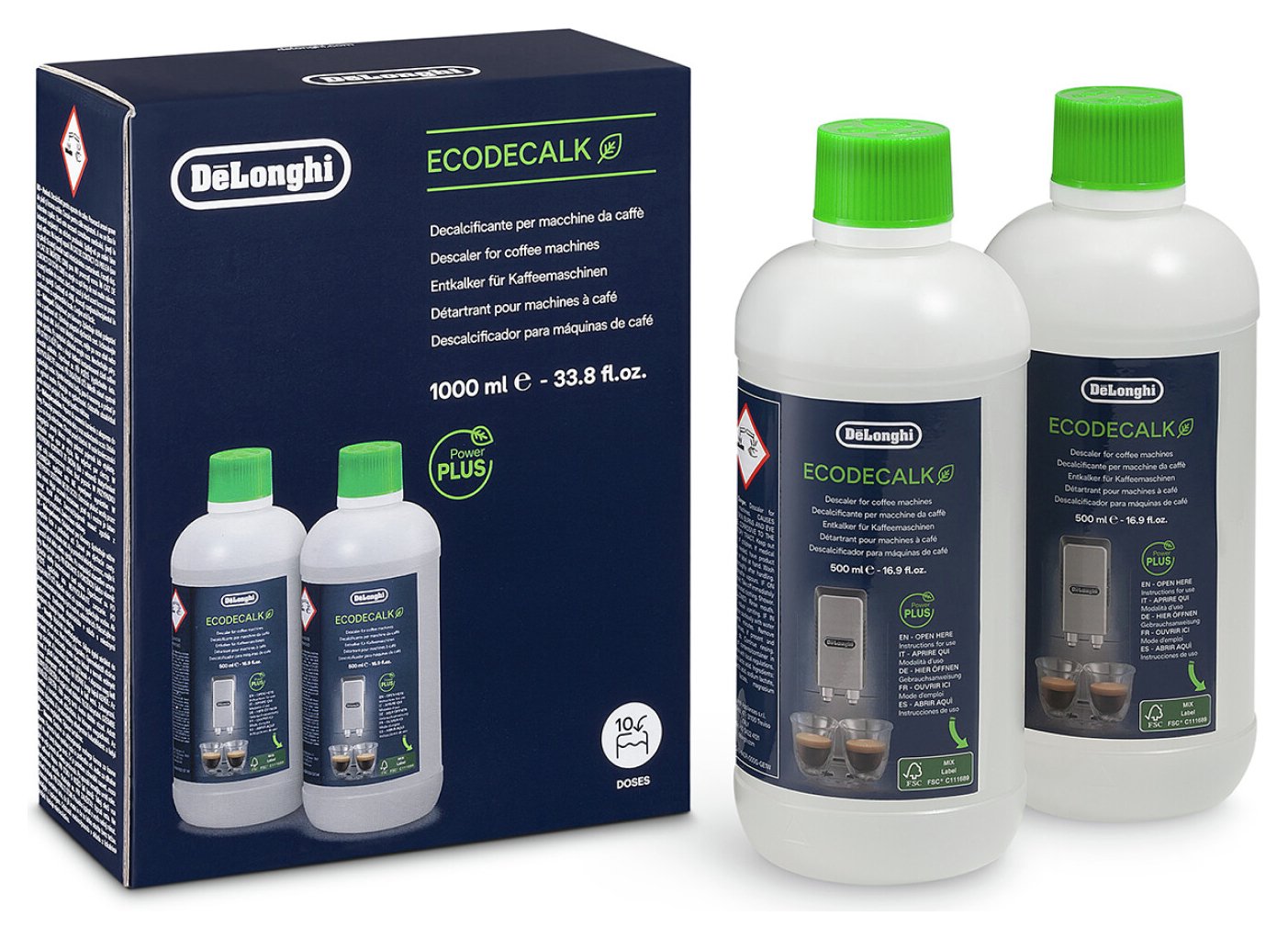 De'Longhi  EcoDecalk Descaler - Pack of 2