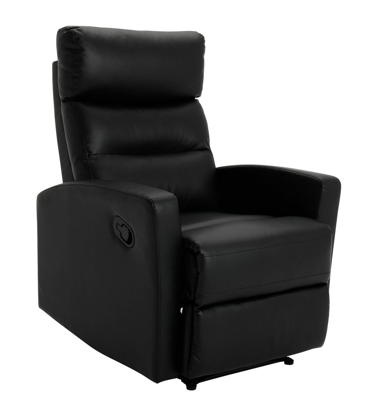 Argos Home Russo Faux Leather Manual Recliner Chair - Black