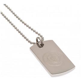 Stainless Steel Man City Dogtag and Chain