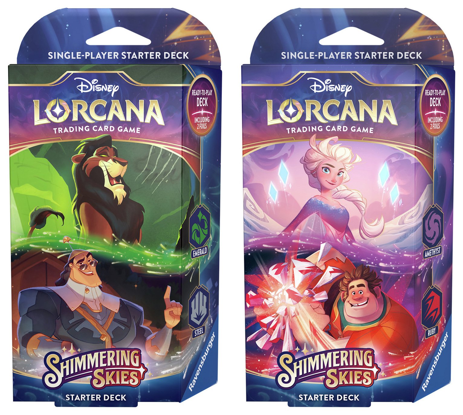 Disney Lorcana Starter Deck Trading Card-Set of 5