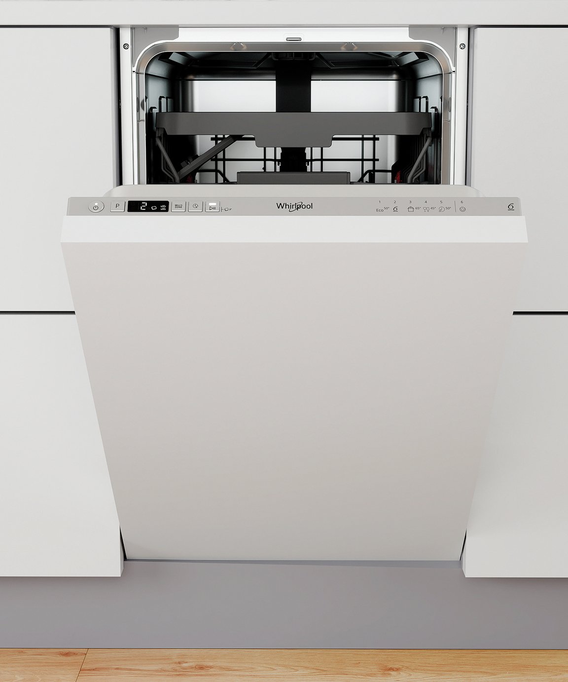 Whirlpool WSIC 3M27 C UK N Slimline Dishwasher