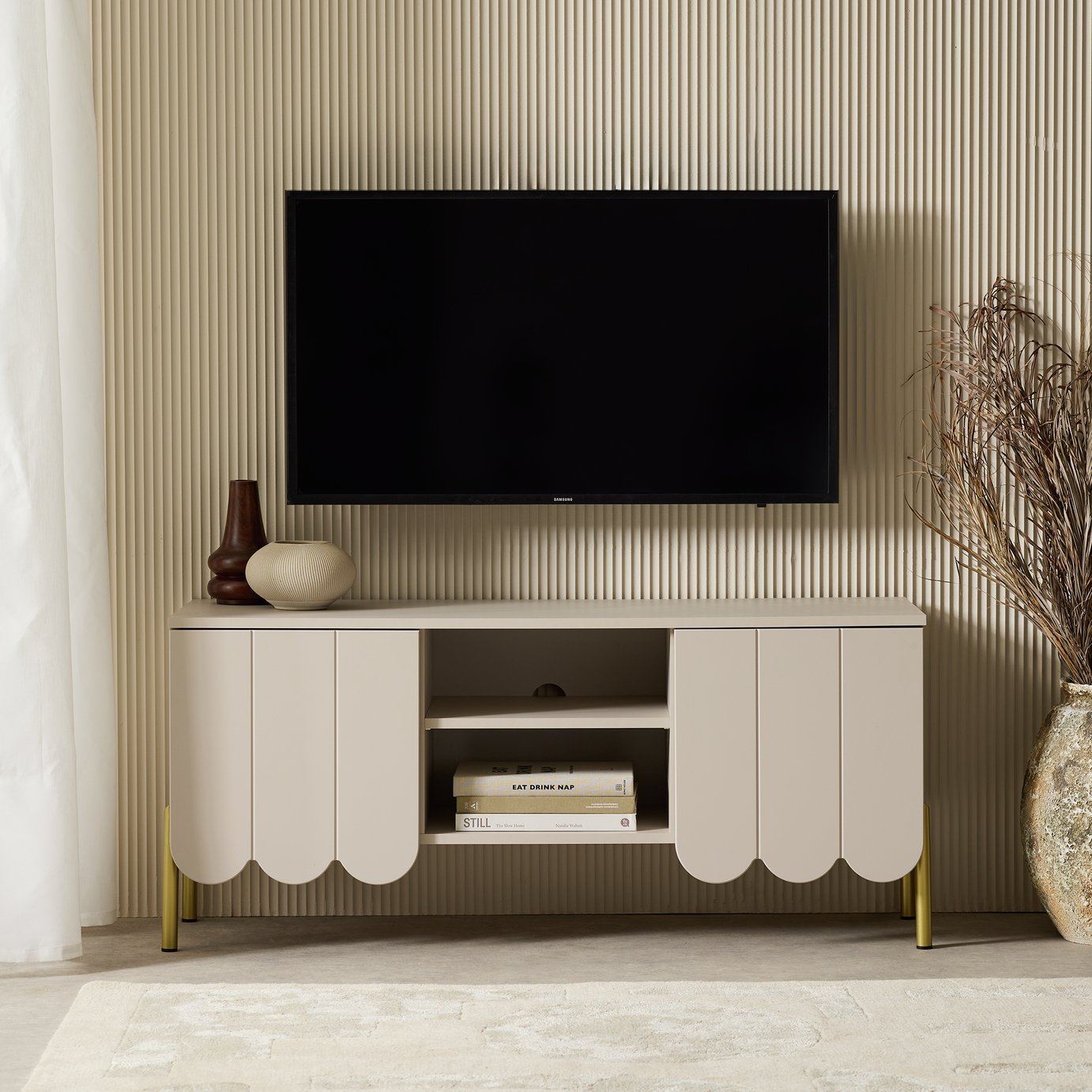 Habitat Fala 2 Door TV Unit - Natural