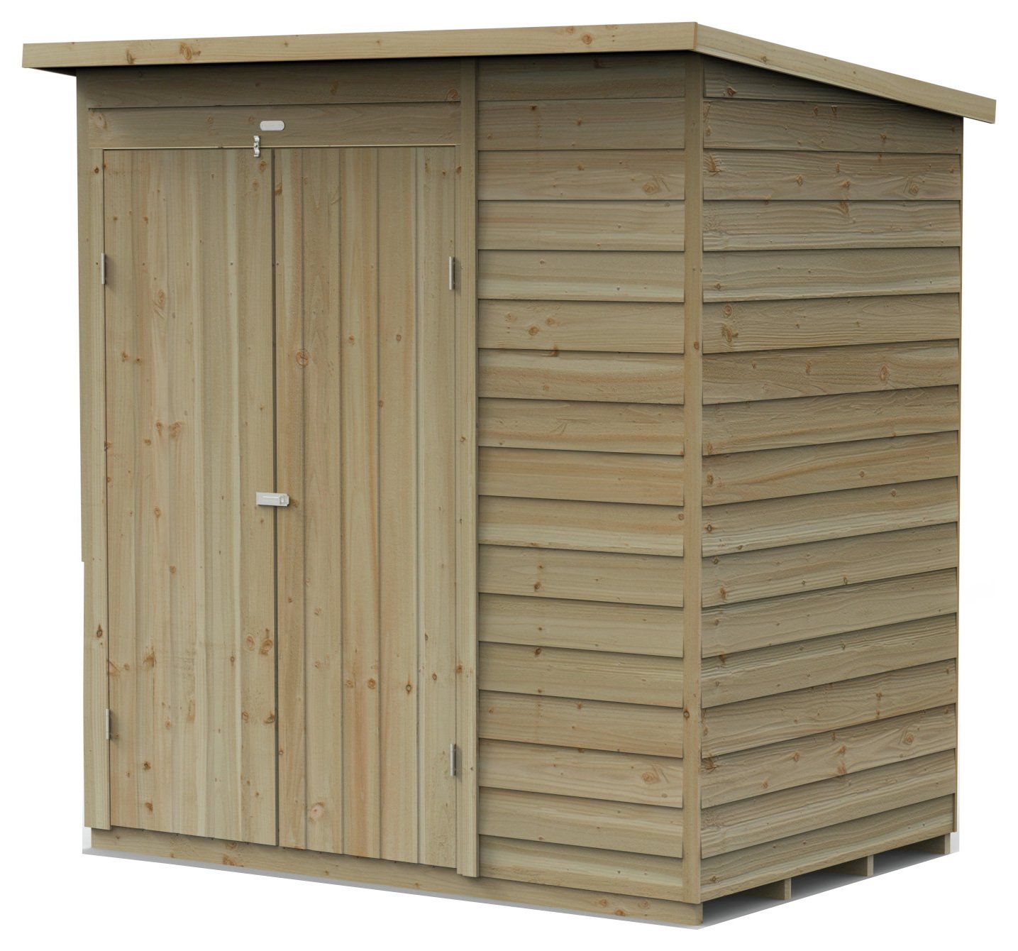 Forest 4Life Overlap Windowless Pent Shed - 6 x 4ft