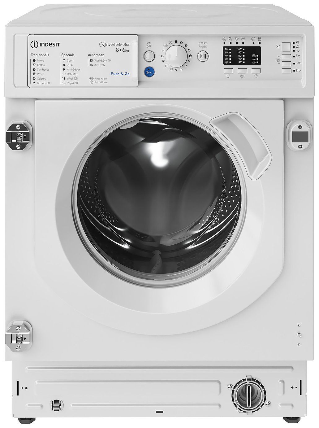 Indesit BIWDIL861485UK 8kg/6kg 1400 Spin Washer Dryer- White
