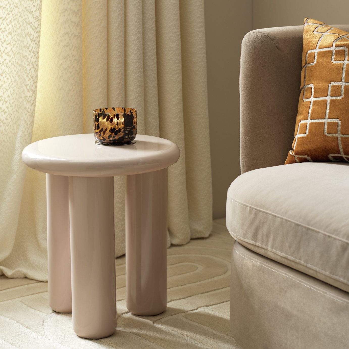 Habitat Totley Round Side Table 