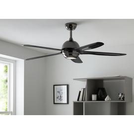Argos Home Modern Remote Control Ceiling Fan - Black