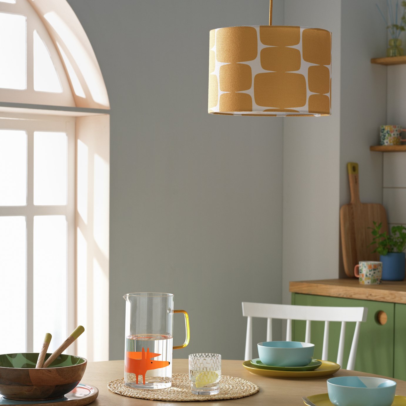 Habitat x Scion Yellow Lohko Lampshade - 30cm