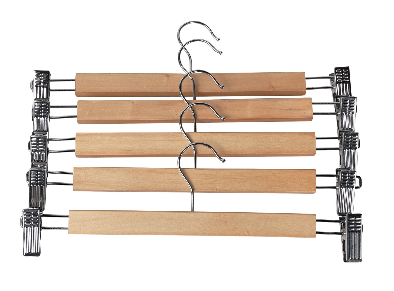 Argos Home Set of 10 Clip Trouser Hangers 