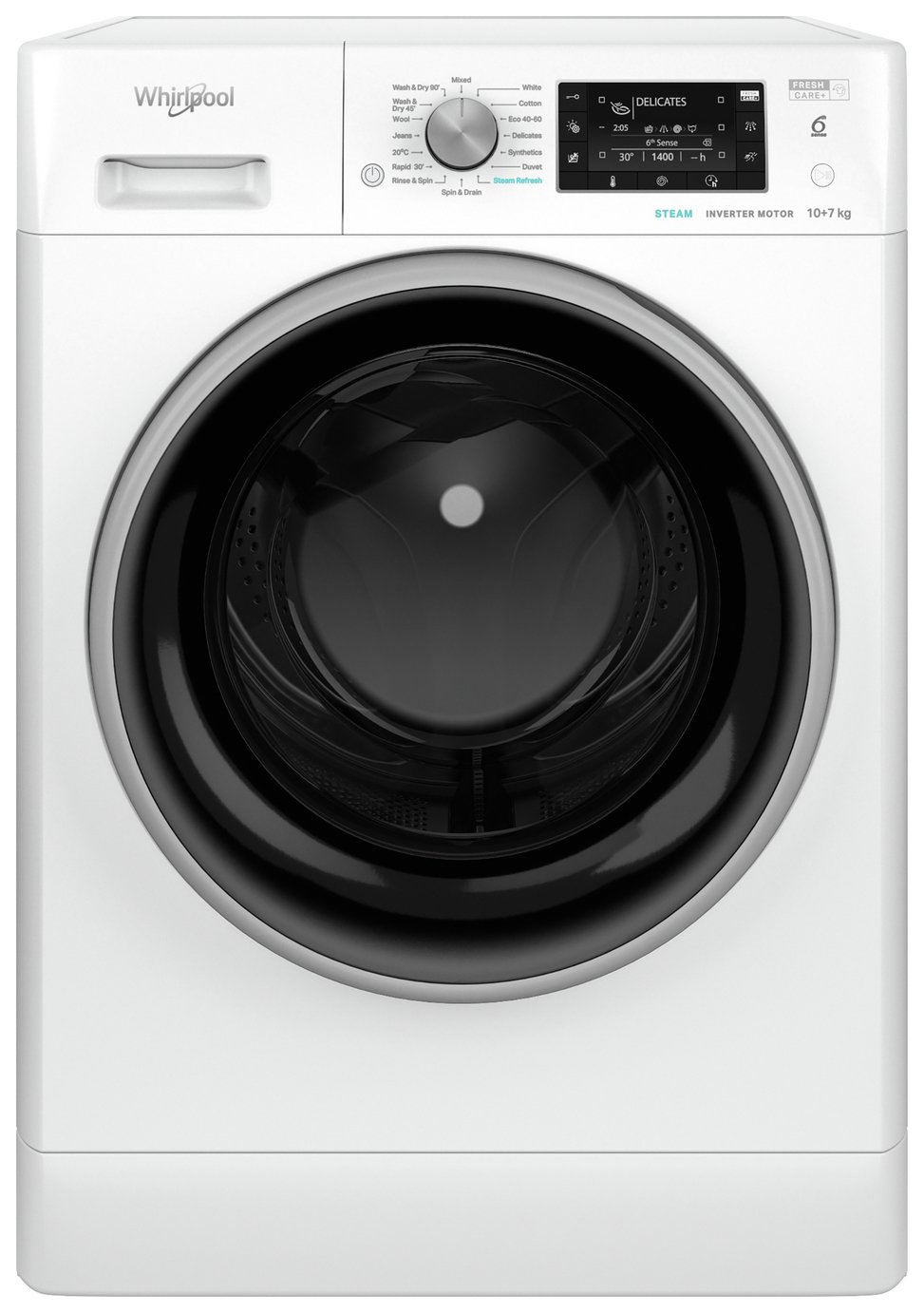 Whirlpool FFWDD 1074269 BSV UK 10kg/7kg Washer Dryer