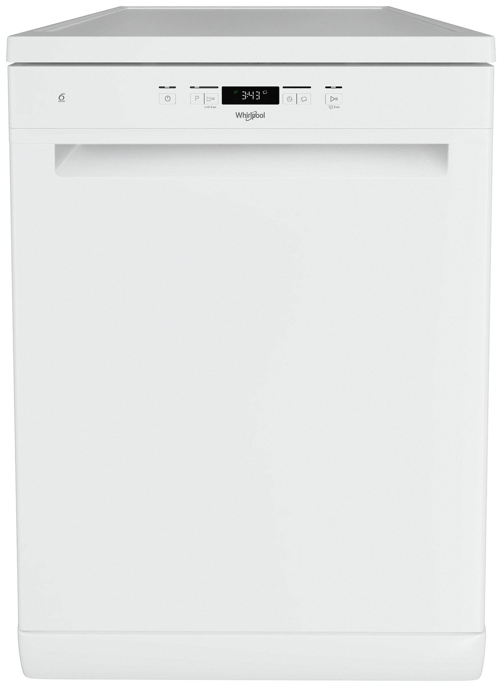 Whirlpool W2F HD626 UK Full Size Dishwasher - White