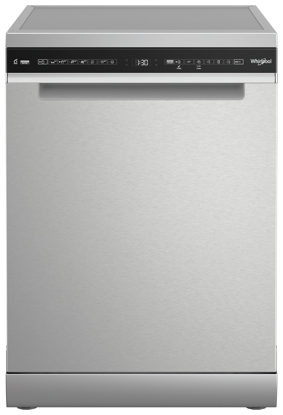 Whirlpool W7F HS51 X UK Full size Dishwasher-Stainless Steel