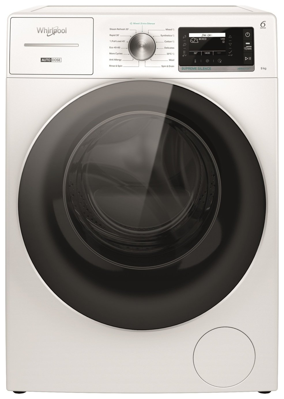 Whirlpool W8 99AD SILENCE UK 9kg Washing Machine - White