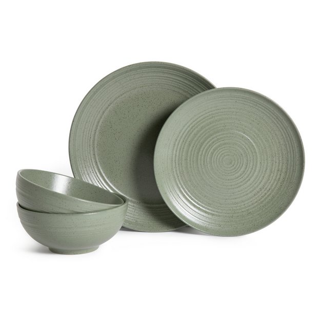 Green dinner set hotsell