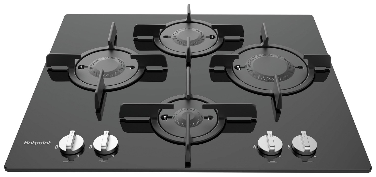 Hotpoint FTGHG 641 D/H(BK) Gas Hob - Black