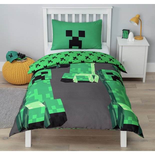 minecraft bedding set single