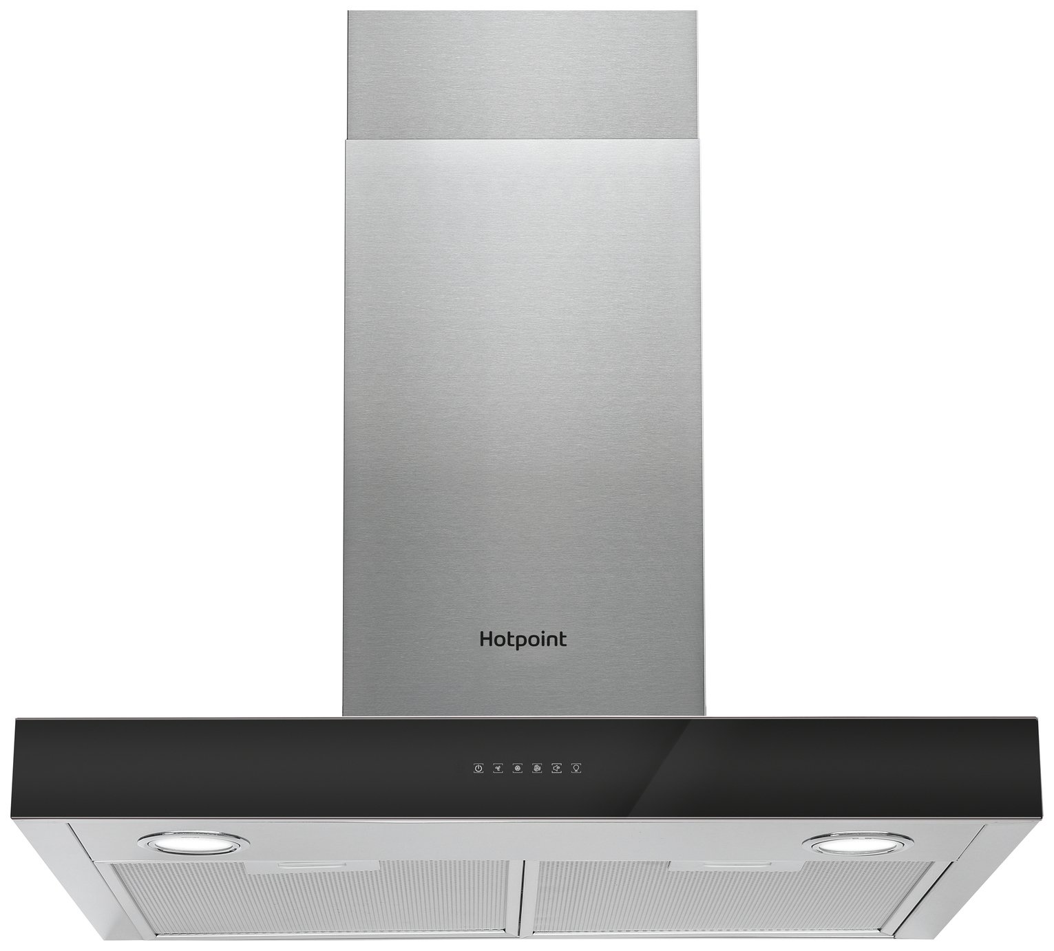 Hotpoint PHBS6.8FLTIX/1 Wall Mounted Cooker Hood - Black