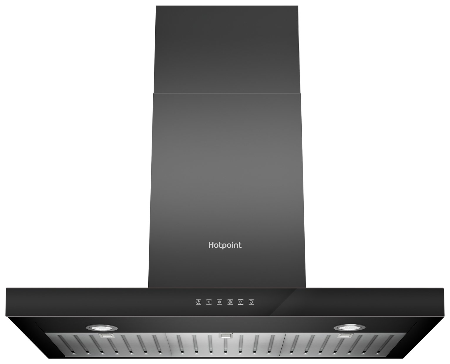 Hotpoint PHBS9.8CLTDK/1 Wall Mounted Cooker Hood - Black