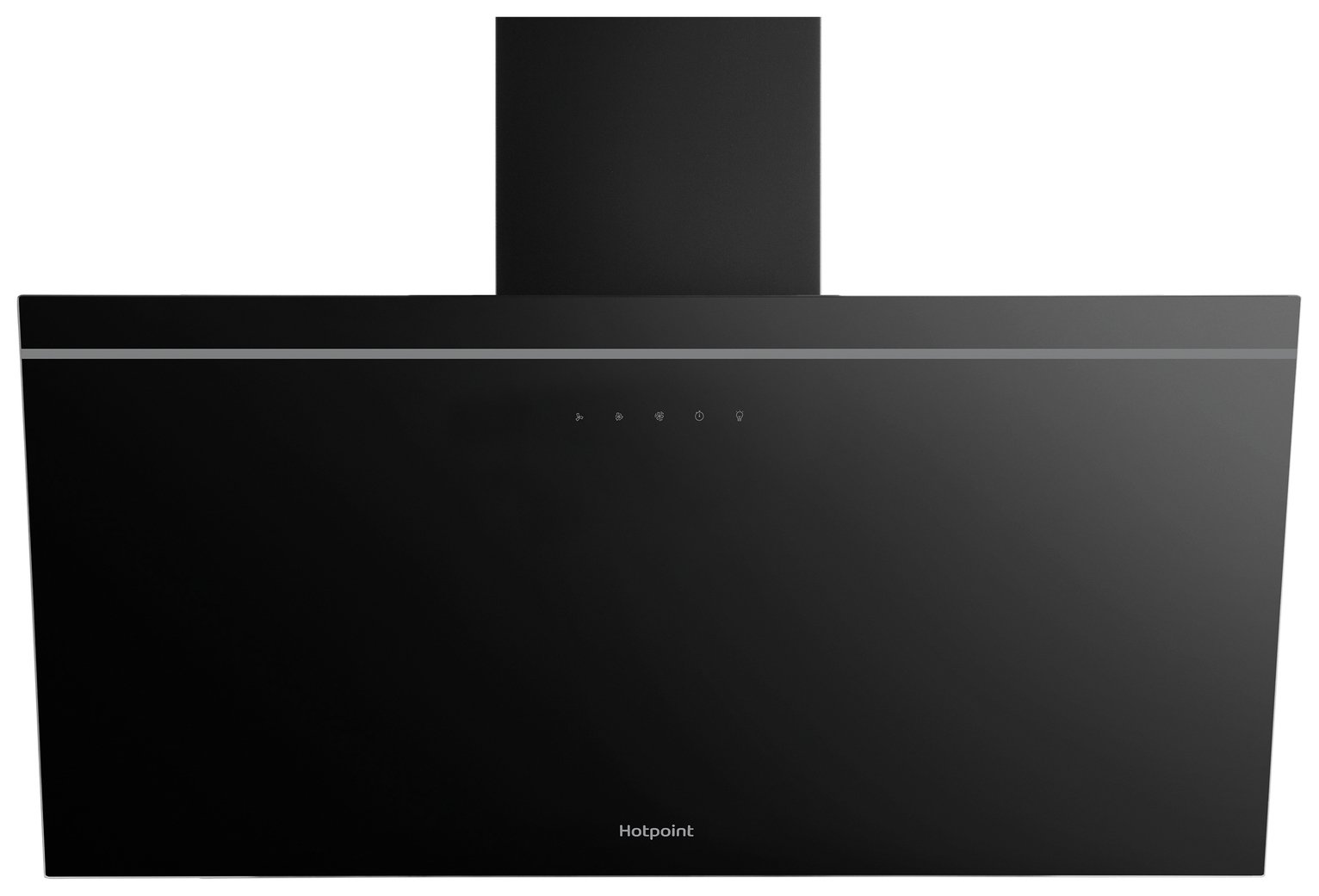 Hotpoint PHVP82FLTK 80cm Chimney Cooker Hood - Black