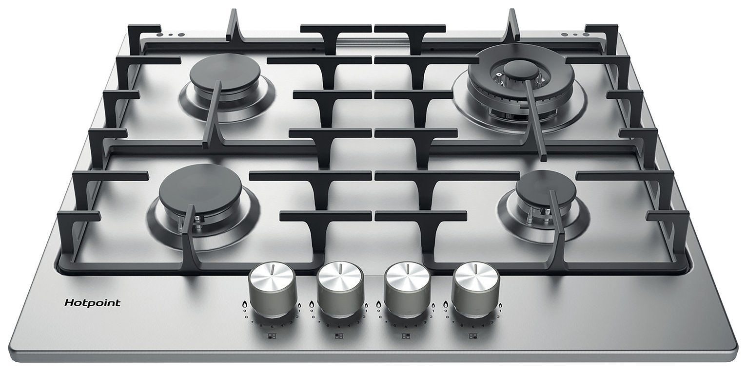 Hotpoint PPH 60G DF IX UK Gas Hob - Stainless Steel