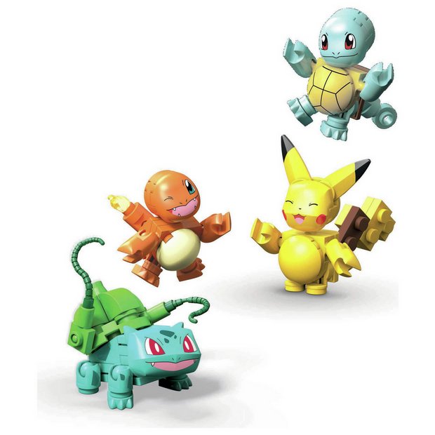 MEGA Pokemon Building Toy Kit Bulbasaur Set with 3 Action Figures