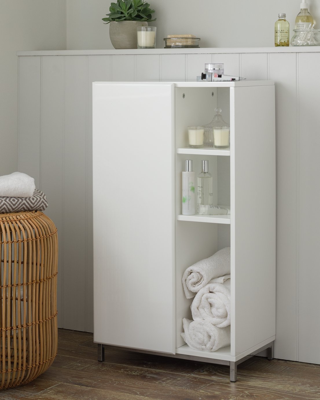 Argos Home Gloss Double Unit - White